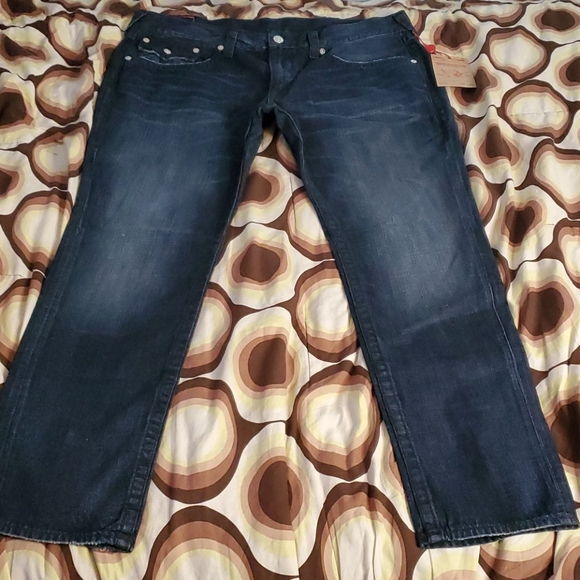 True Religion Planet of the Blues Skinny Flap 42 - Picture 2 of 9